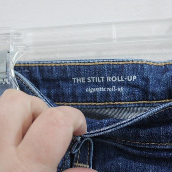 AG | The Stilt Roll-Up Cigarette Roll-Up Distressed Jeans Size 28 - Picture 6 of 10